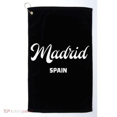 Madrid Spain Golf Towel