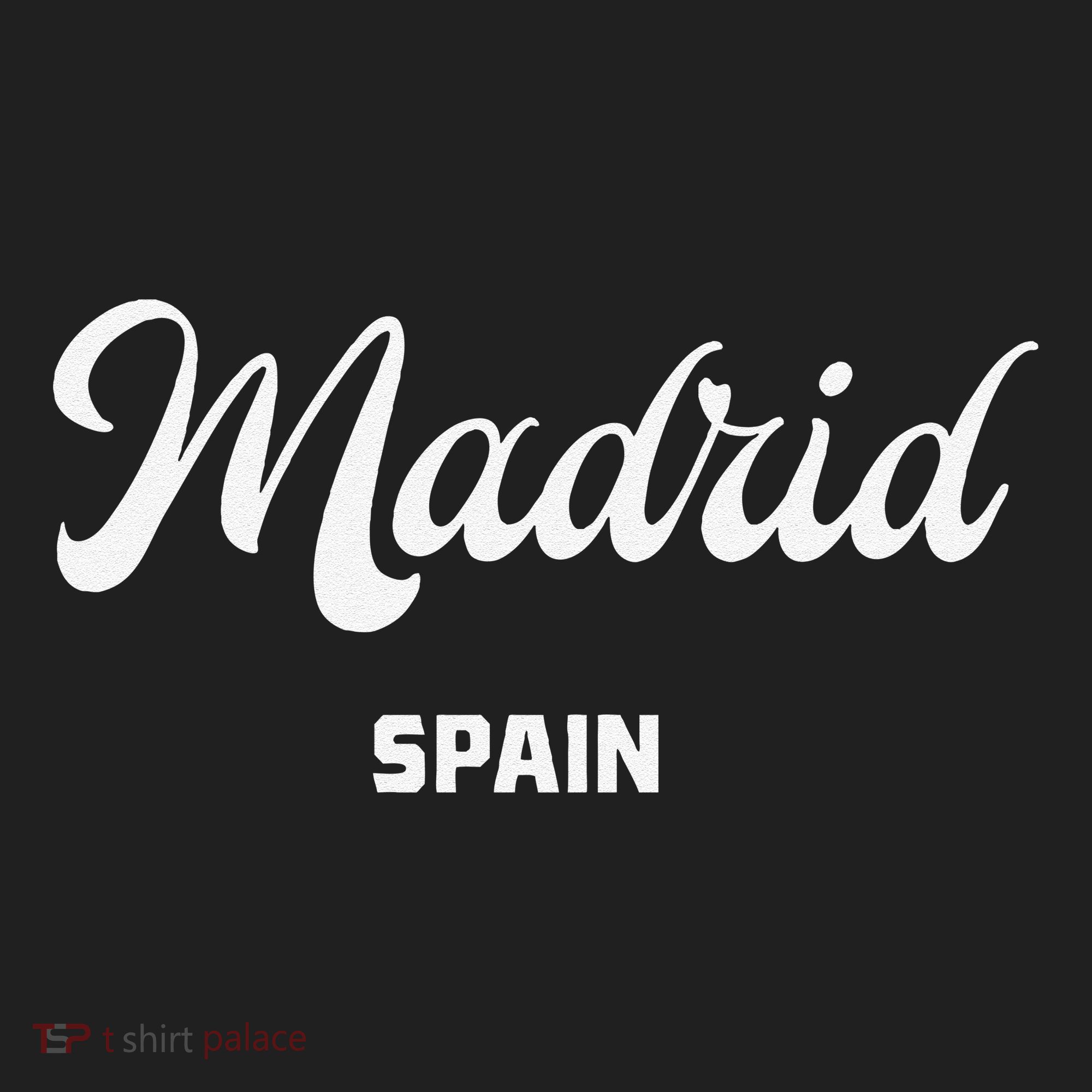 Madrid Spain Golf Towel