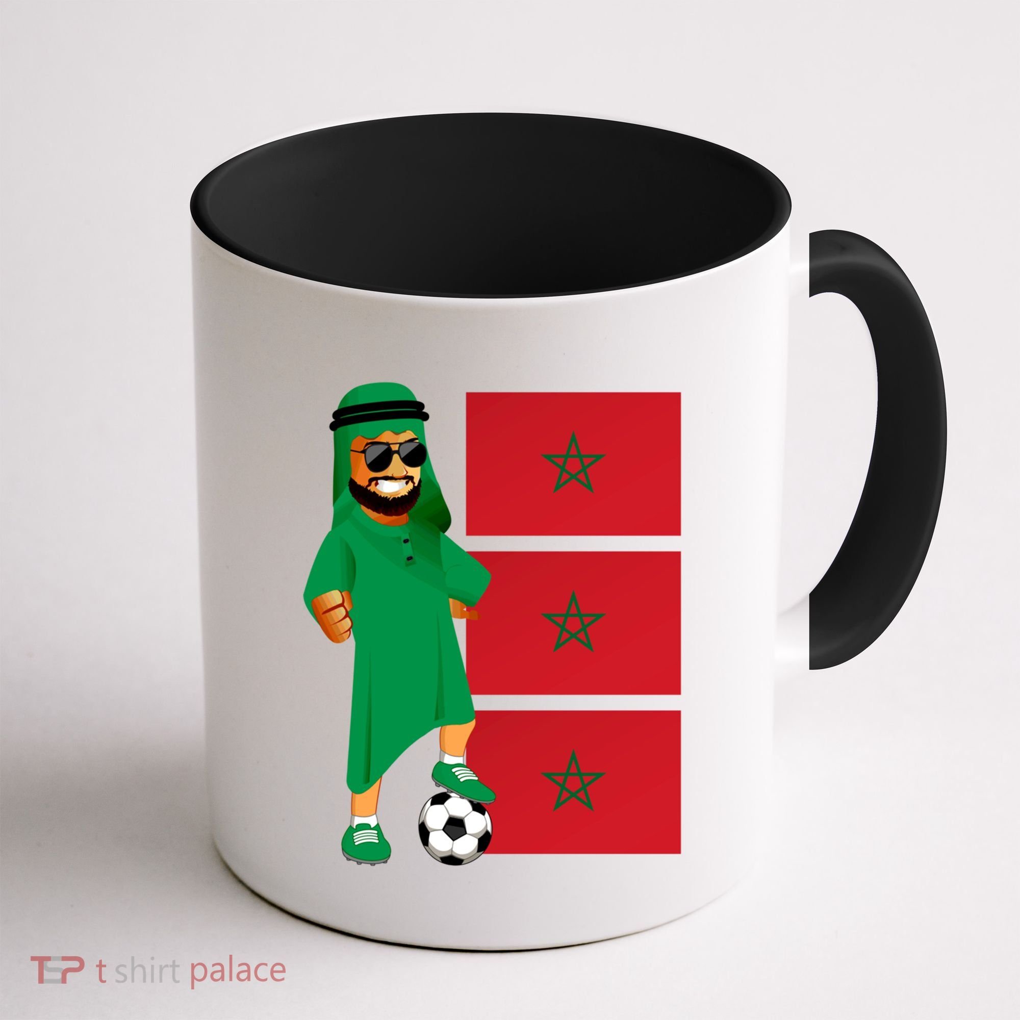 Moroccan Sheik Morocco Flag Soccer Gift Coffee Mug