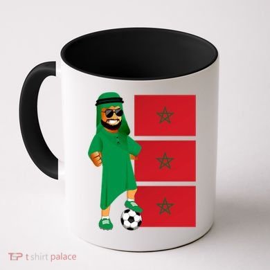 Moroccan Sheik Morocco Flag Soccer Gift Coffee Mug