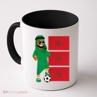 Moroccan Sheik Morocco Flag Soccer Gift Coffee Mug thumb 0