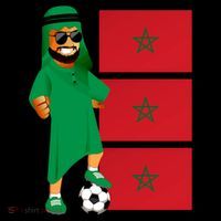 Moroccan Sheik Morocco Flag Soccer Gift Coffee Mug thumb 5