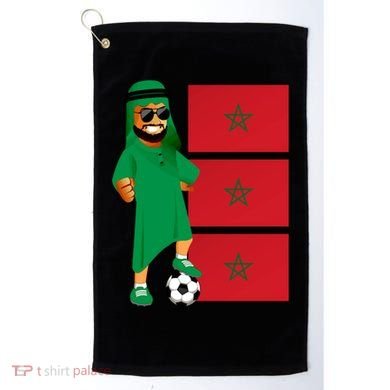Moroccan Sheik Morocco Flag Soccer Gift Golf Towel