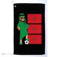 Moroccan Sheik Morocco Flag Soccer Gift Golf Towel thumb 0