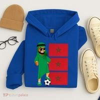 Moroccan Sheik Morocco Flag Soccer Gift Hoodie thumb 4