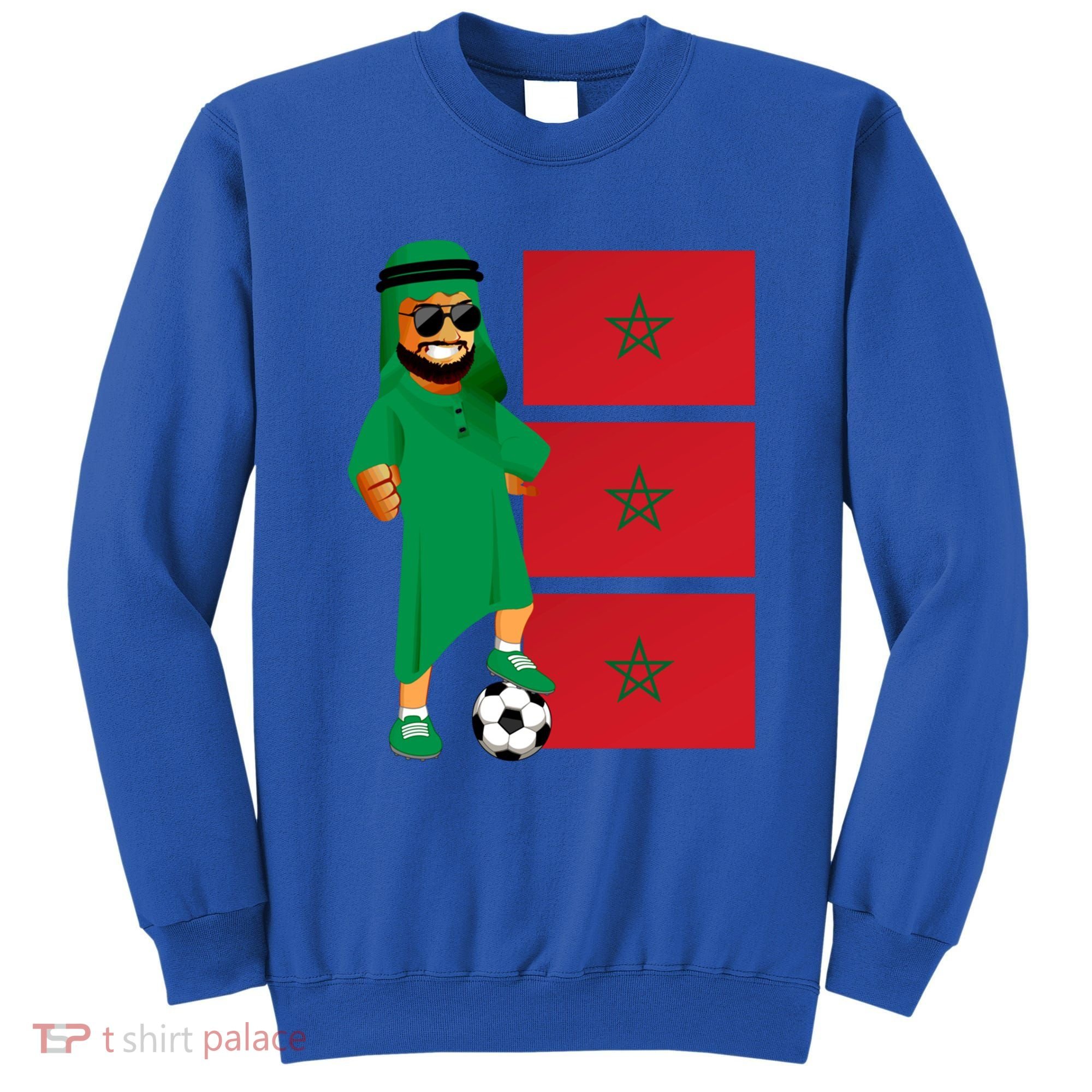 Moroccan Sheik Morocco Flag Soccer Gift Sweatshirt
