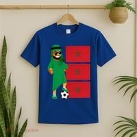 Moroccan Sheik Morocco Flag Soccer Gift T-Shirt thumb 2
