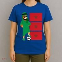 Moroccan Sheik Morocco Flag Soccer Gift T-Shirt thumb 4