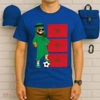 Moroccan Sheik Morocco Flag Soccer Gift T-Shirt thumb 6