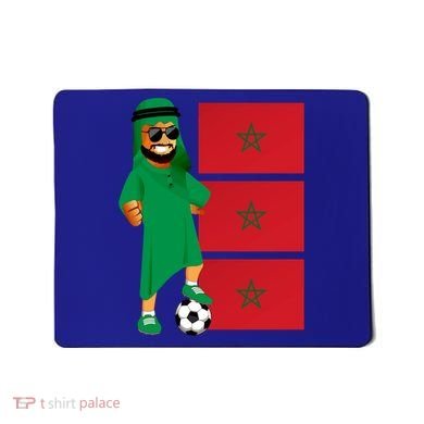 Moroccan Sheik Morocco Flag Soccer Gift Mousepad