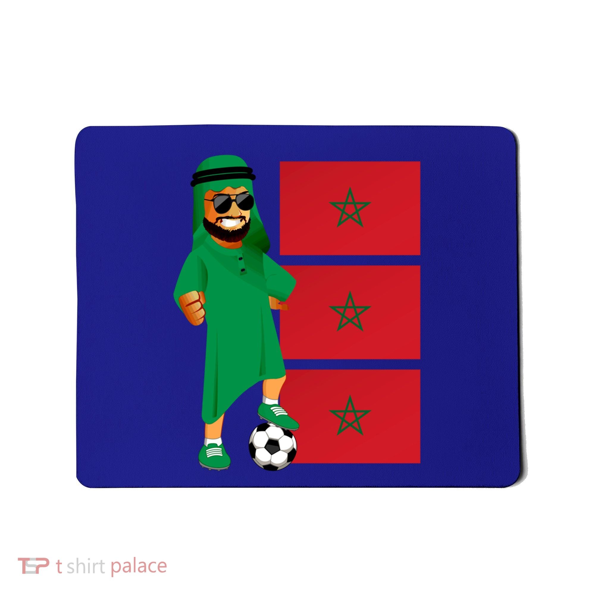 Moroccan Sheik Morocco Flag Soccer Gift Mousepad