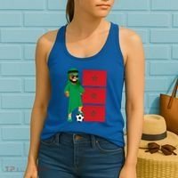 Moroccan Sheik Morocco Flag Soccer Gift Women's Tank Top thumb 2