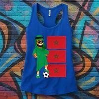 Moroccan Sheik Morocco Flag Soccer Gift Women's Tank Top thumb 3