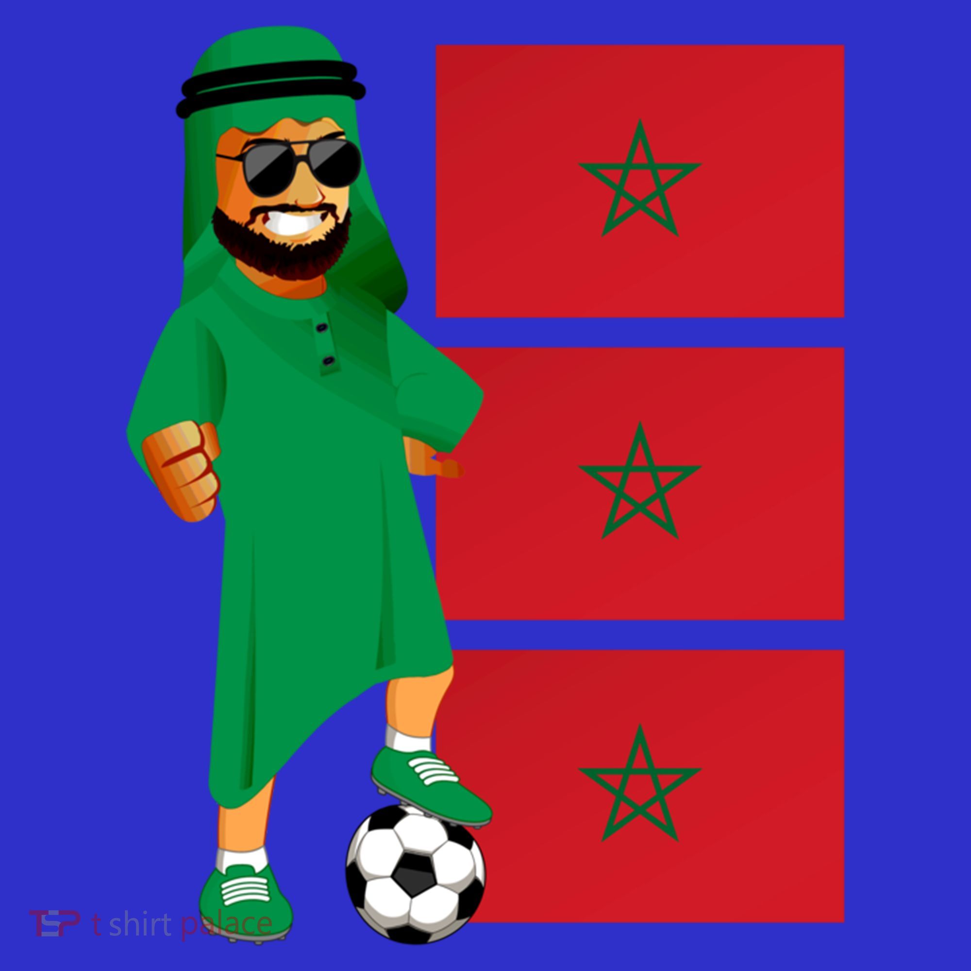 Moroccan Sheik Morocco Flag Soccer Gift Women's Tank Top