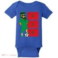 Moroccan Sheik Morocco Flag Soccer Gift Baby Bodysuit thumb 0