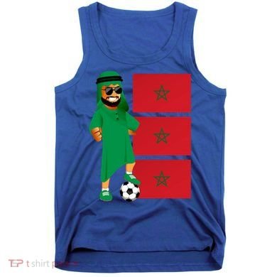 Moroccan Sheik Morocco Flag Soccer Gift Tank Top