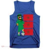 Moroccan Sheik Morocco Flag Soccer Gift Tank Top thumb 0