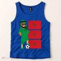 Moroccan Sheik Morocco Flag Soccer Gift Tank Top thumb 2