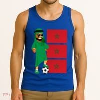 Moroccan Sheik Morocco Flag Soccer Gift Tank Top thumb 3