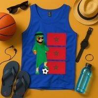 Moroccan Sheik Morocco Flag Soccer Gift Tank Top thumb 4