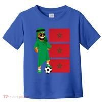 Moroccan Sheik Morocco Flag Soccer Gift Toddler T-Shirt thumb 0