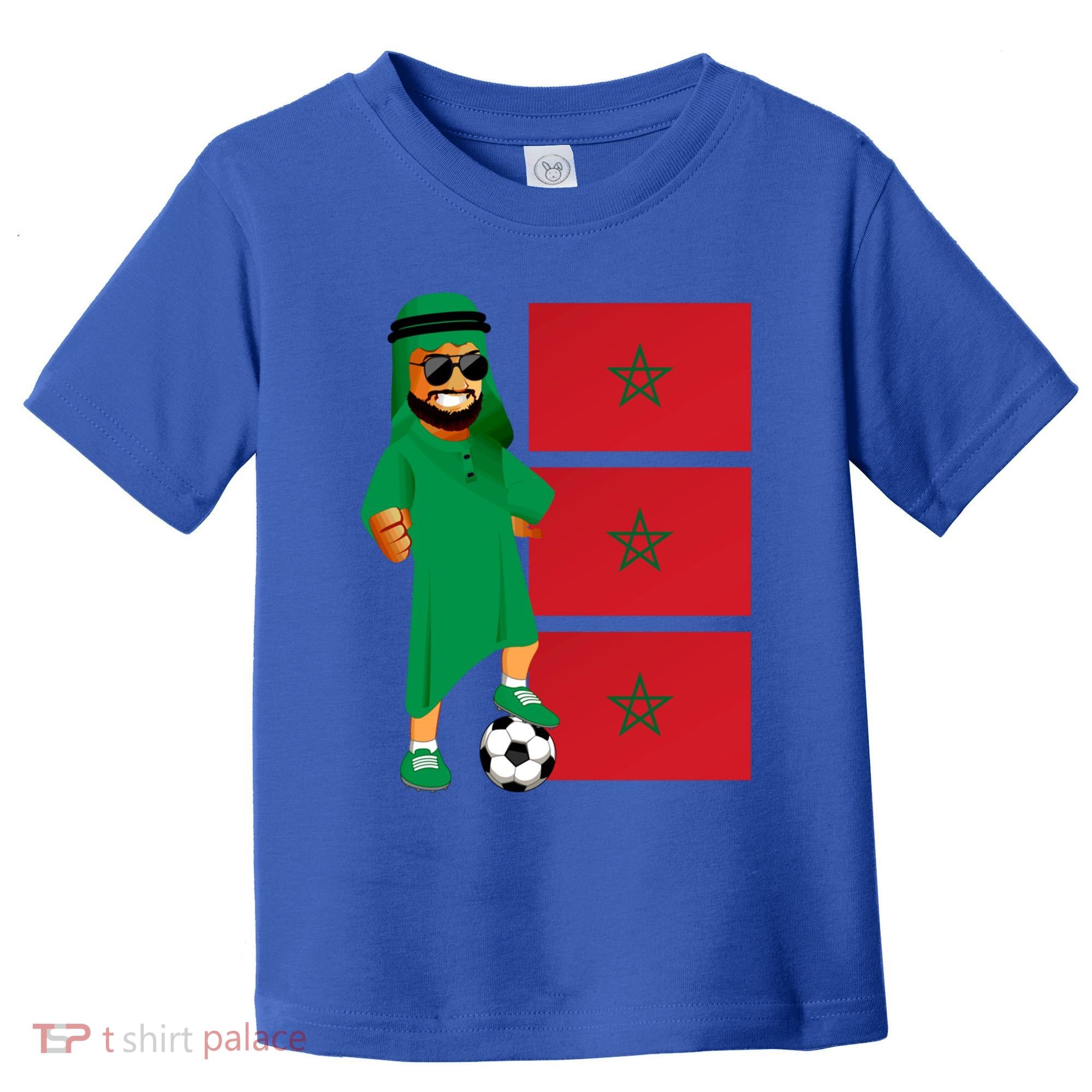 Moroccan Sheik Morocco Flag Soccer Gift Toddler T-Shirt