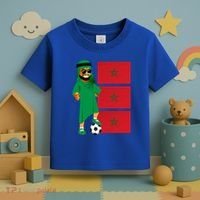 Moroccan Sheik Morocco Flag Soccer Gift Toddler T-Shirt thumb 3
