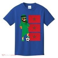 Moroccan Sheik Morocco Flag Soccer Gift Kids T-Shirt thumb 0