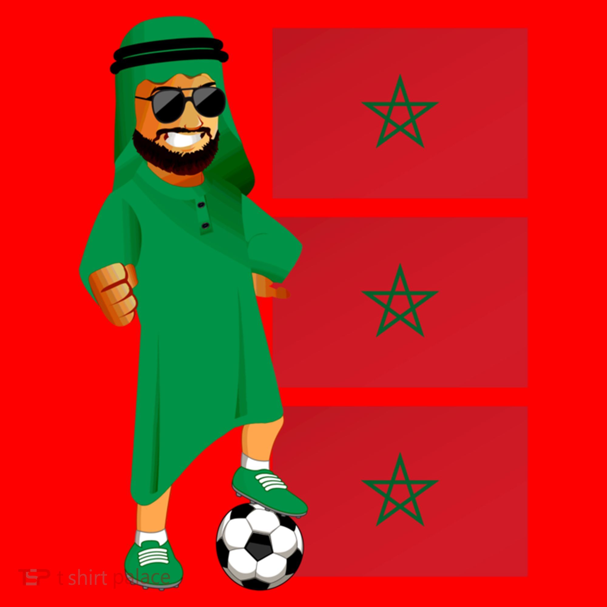 Moroccan Sheik Morocco Flag Soccer Gift Santa Hat