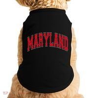Maryland State Md Red Text Doggie Tank thumb 0