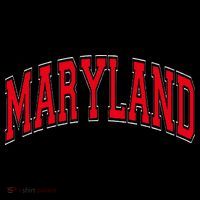 Maryland State Md Red Text Kids Sweatshirt thumb 2