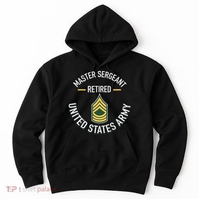 Master Sergeant Msg Retired Army Military Retirement Hoodie