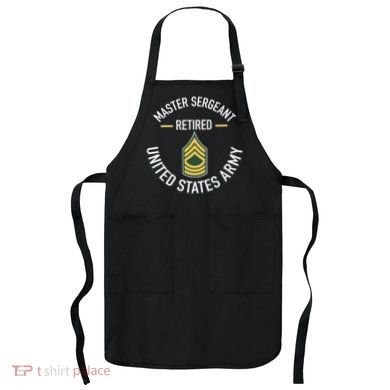 Master Sergeant Msg Retired Army Military Retirement Apron