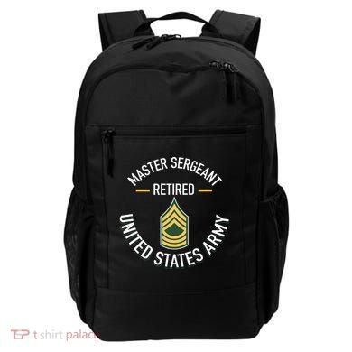 Master Sergeant Msg Retired Army Military Retirement Backpack