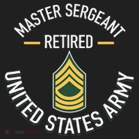 Master Sergeant Msg Retired Army Military Retirement Beanie thumb 2