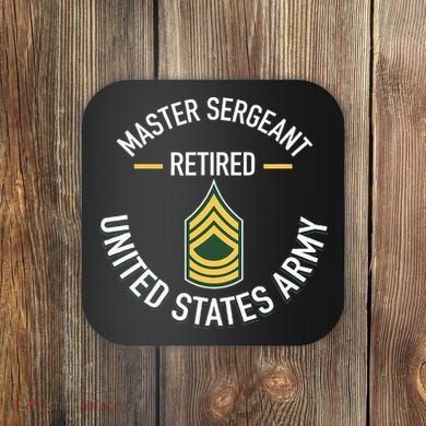 Master Sergeant Msg Retired Army Military Retirement Coaster