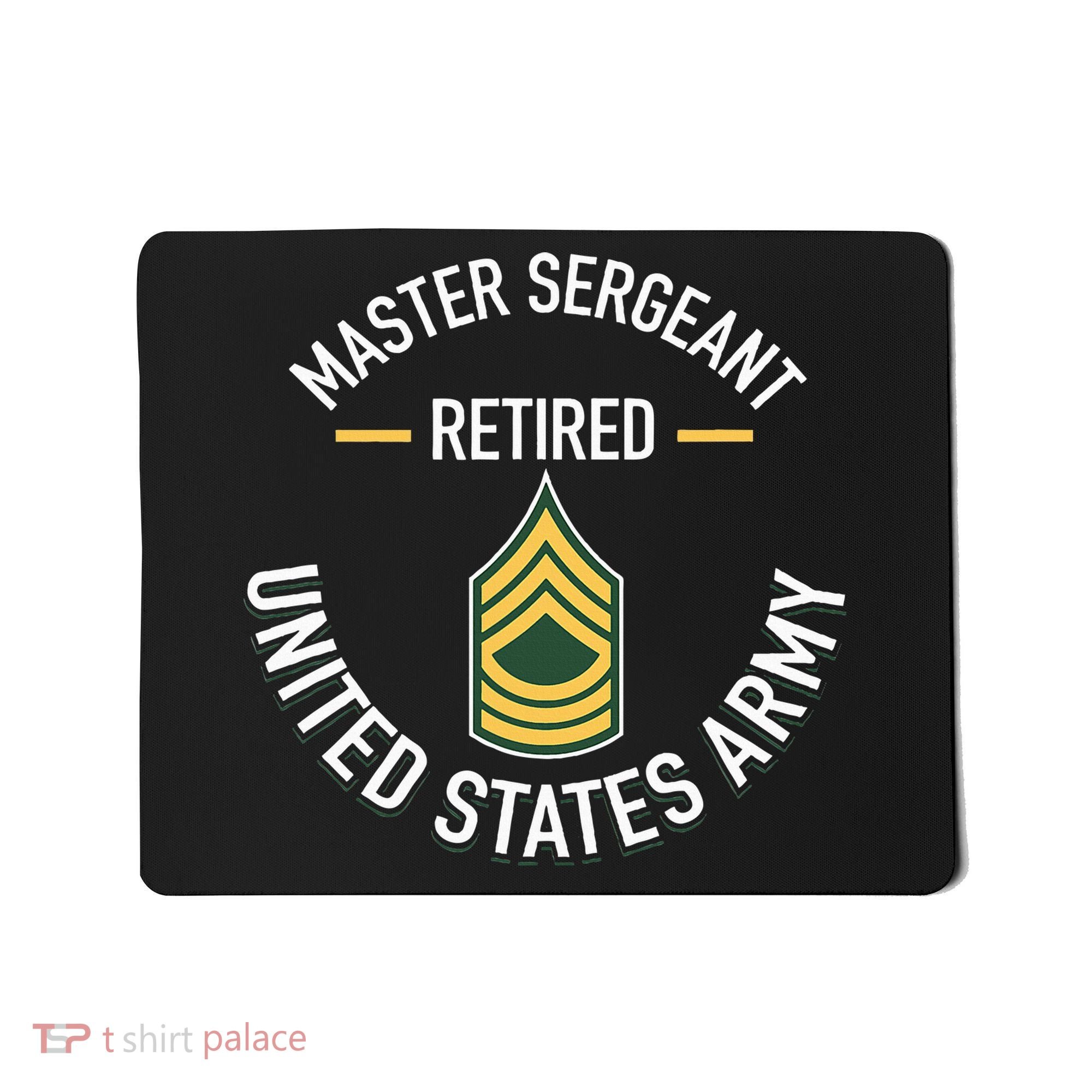 Master Sergeant Msg Retired Army Military Retirement Mousepad