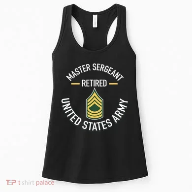 Master Sergeant Msg Retired Army Military Retirement Women's Tank Top
