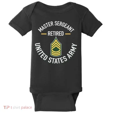 Master Sergeant Msg Retired Army Military Retirement Baby Bodysuit