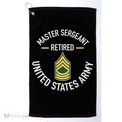 Master Sergeant Msg Retired Army Military Retirement Golf Towel