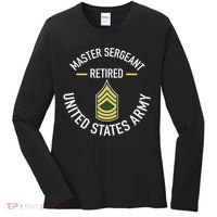 Master Sergeant Msg Retired Army Military Retirement Women's Long Sleeve Shirt thumb 0