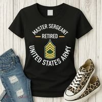 Master Sergeant Msg Retired Army Military Retirement Women's T-Shirt thumb 3