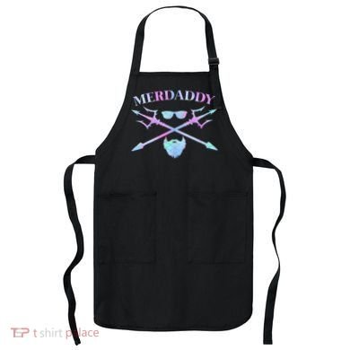 Merdaddy Security Merman Merdad Daddy Costume Father's Day Apron
