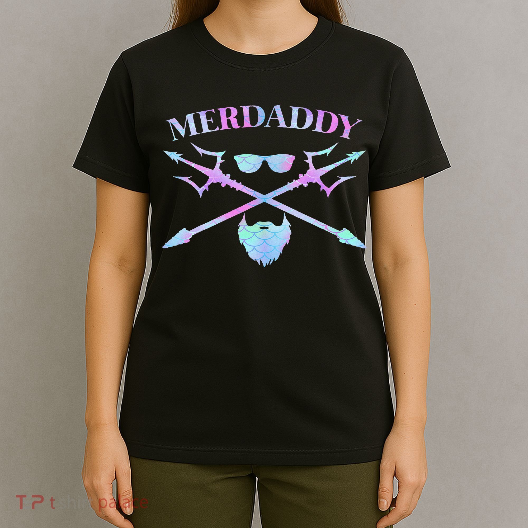 Merdaddy Security Merman Merdad Daddy Costume Father's Day T-Shirt