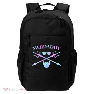 Merdaddy Security Merman Merdad Daddy Costume Father's Day Backpack