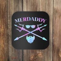 Merdaddy Security Merman Merdad Daddy Costume Father's Day Coaster thumb 0