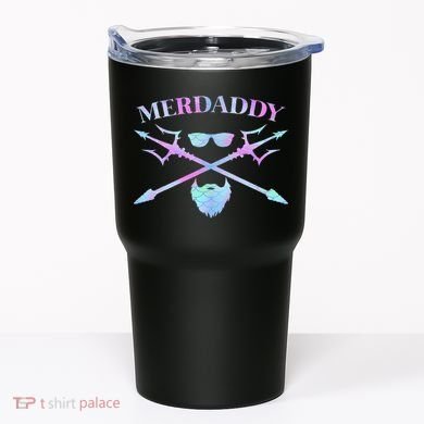 Merdaddy Security Merman Merdad Daddy Costume Father's Day Tumbler