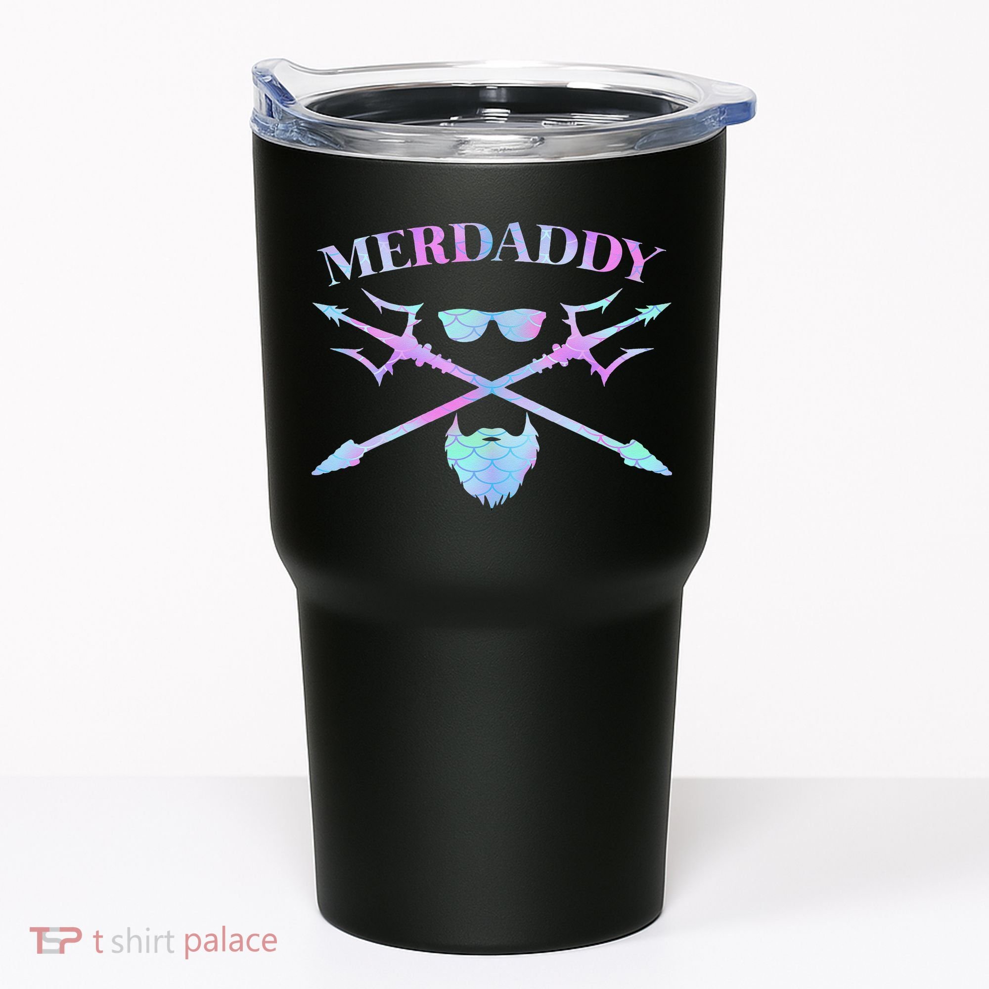 Merdaddy Security Merman Merdad Daddy Costume Father's Day Tumbler