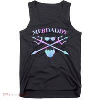 Merdaddy Security Merman Merdad Daddy Costume Father's Day Tank Top thumb 0