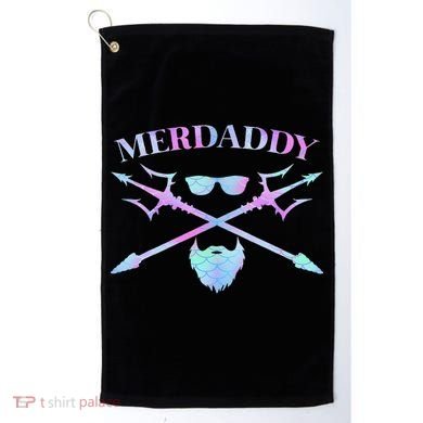 Merdaddy Security Merman Merdad Daddy Costume Father's Day Golf Towel